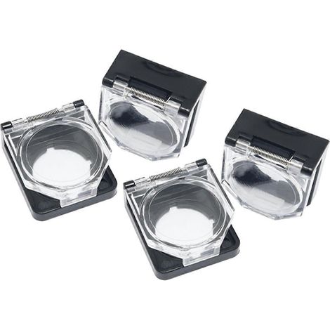 Lot de 4 couvercles pour interrupteur à bouton-poussoir d'alimentation, étanches à la poussière et à l'eau, pour interrupteur à bouton-poussoir d'alimentation de 22 mm (1/4)