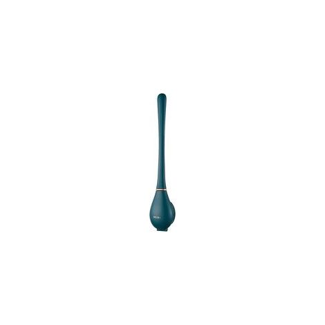 Brosse WC murale en silicone bleue – Flexible avec support à séchage rapide – Poils anti-rayures pour nettoyage efficace (1/5)