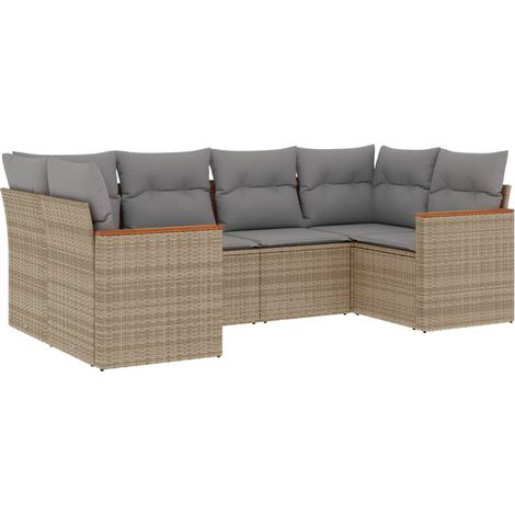 Maison Exclusive - Patio Sofa Set 6-Posti Mix beige (1/5)