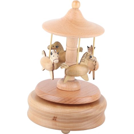 Boîte à musique vintage en bois, magnifique boîte à musique en forme de cheval, artisanat en bois, cadeau de Noël, décoration intérieure (1/5)
