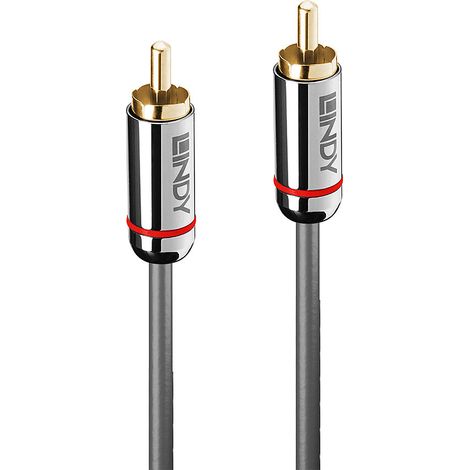 Câbles et adaptateurs audio vidéo LINDY Cromo Line Audio Cable Digital Coaxial RCA-RCA M-M 2m anthrazit