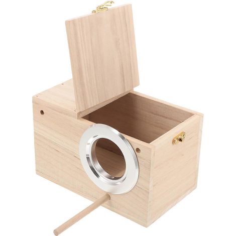 Nichoir pour perruches, nichoir à oiseaux compatible avec les petits oiseaux, en bois (1/5)