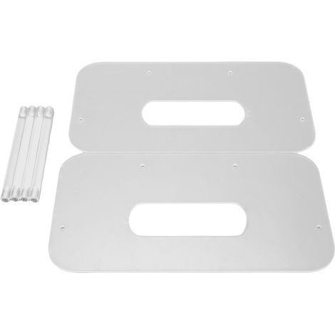 Porte-assiettes en acrylique pour assiettes en carton rondes et carrées en mousse plastique de 18 à 30 cm (7 à 12 pouces), à usage unique, pour placard ou plan de travail. (1/5)