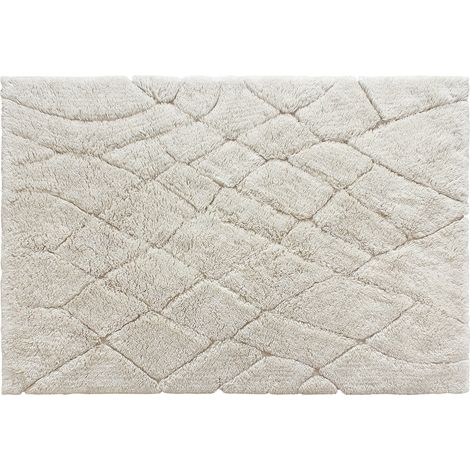 Tappeto taftato 100% lana 200 x 290 cm Bianco sporco 2250g/m² - MONCALVO (1/2)