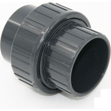 Raccord d'évacuation PVC pression – Raccord union 3 pièces mixte FF Ø32 – Pression max 16 bars pour installations plomberie durables (1/4)