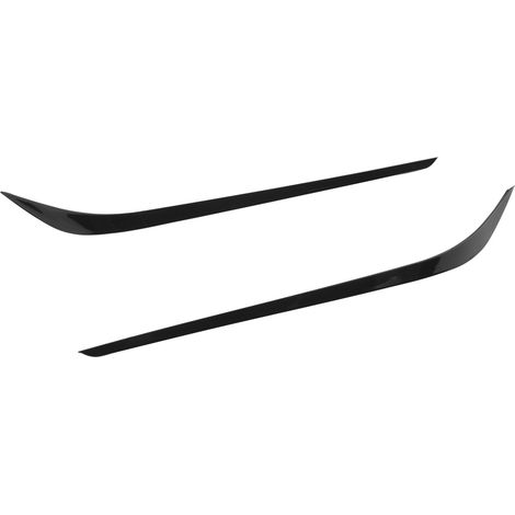 2 Embouts de bouclier avant noir brillant, sortie d'air inférieure, lèvre spoiler, garniture de remplacement pour Mercedes-Benz Classe CLA C117 (1/5)