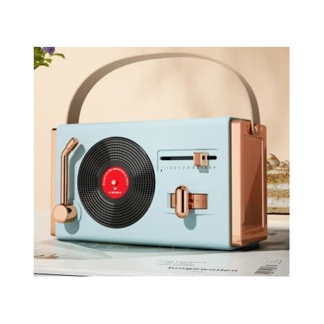 (Bleu ciel) Mini-platine vinyle Bluetooth multifonction (1/5)