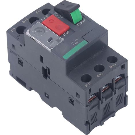 SJLERST Interrupteurs de Protection de Moteur, Disjoncteur Magnétique Thermique, Protection contre les Surcharges sur Rail de 35mm, AC 690V (GV2-ME07 1,6-2,5A) (1/5)
