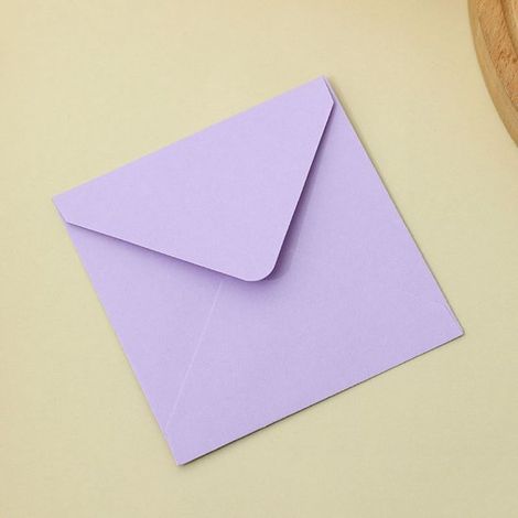 Packung mit 50 quadratischen, farbigen Briefumschlägen Schlichtes Design, vielseitig verwendbar Handgefertigte Umschläge für Grußkarten und Gesch (1/5)