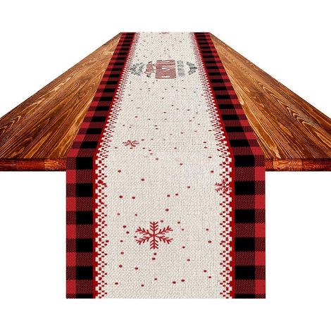 Fleurs de Noël, nappes d'hiver, décorations de table de Noël pour la cuisine, réunions de famille en plein air (1/5)