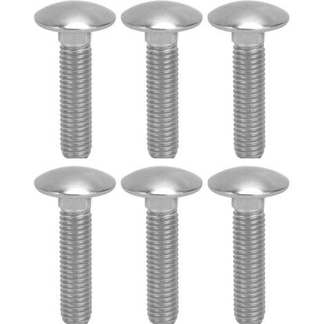 30 Stück M8x1,25 Schrauben, A2 Edelstahl, Vierkant-Grobgewinde, Schlossschrauben DIN603M8x35 (1/5)