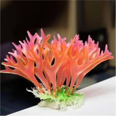 Vtizikl Corallo Finto 13cm Artificiale Acquario Pianta Finta Plastica Addobbi Piantina -