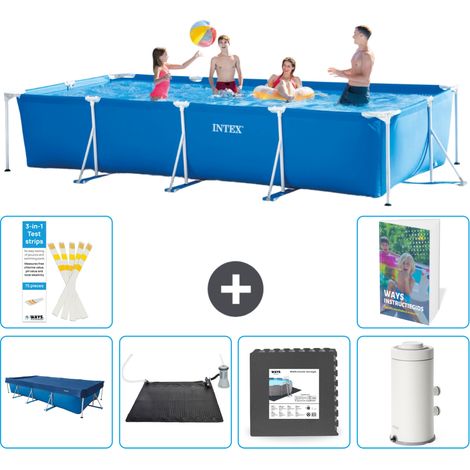 Rechteckiger Frame Pool - 450x220x84 cm - 7-teilig S53