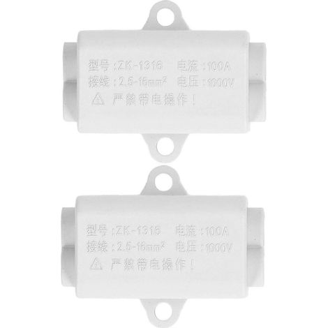 Jeu de 2 bornes à vis en forme de T pour bornes à vis, 1000 V, 100 A, ZK-1316