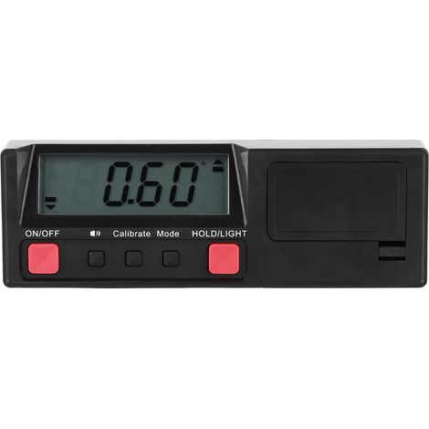 d'angle Numérique Magnétique Inclinomètre Procureur Précis avec Coque et Aimant en Caoutchouc.