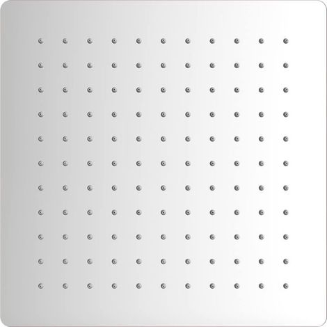 Tete de Douche Inox - Douche Economie d'Eau, Pommeau de Douche Carré 8 pouces, Tete de Douche Pluie Universelle Filetage 1/2 Pouce, Rotatif 360°, Inclinable 30° [Exclusivité ] [Classe énergétiqu (1/5)