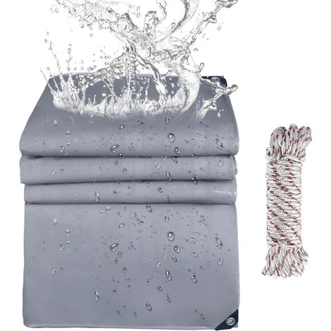 Sturdy, waterproof, and foldable tarpaulin for dog kennels, chicken coops, and outdoor furniture (3 x 4 m) (1/5)