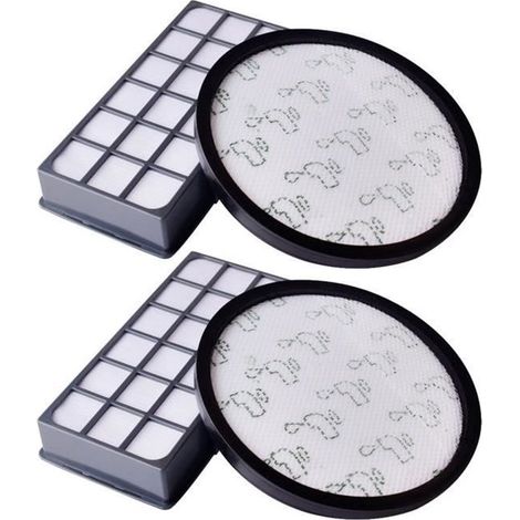 Cartuchos de filtro de repuesto - Aptos para Rowenta - X-Trem Power Cyclonic - Paquete de 2 - Prefiltro + HEPA - Aptos para RO69XX (1/4)