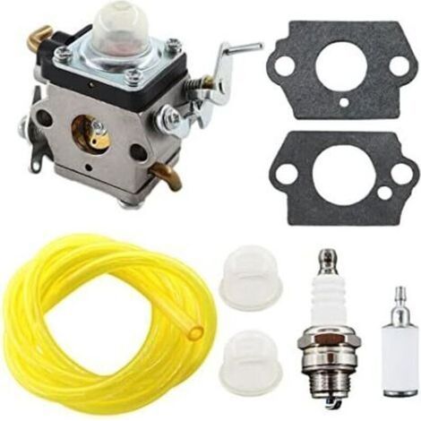 Carburador 122 para Husqvarna 122C 122LDX 122LK 22cc – Repuesto 574386701 581734301 – Incluye bujía, filtro y manguera de combustible. (1/5)