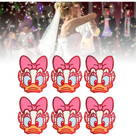 Lot de 6 enveloppes rouges pour le Nouvel An 2023, année du Lapin enveloppes rouges Disney Mickey Mouse, thème printemps, mariage et pleine lune lot de 6 enveloppes à motifs de marguerites. (1/5)