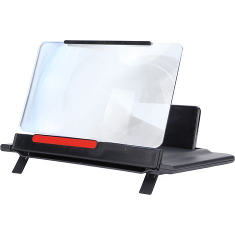 Amplificateur d'écran 3D HD 12 pouces pour téléphone, loupe d'écran horizontale/verticale, support pliable pour films, vidéos et jeux (1/5)