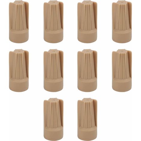 10 capuchons de connexion électrique marron IP68 étanches pour éclairage paysager, embouts de fil de câble. (1/5)