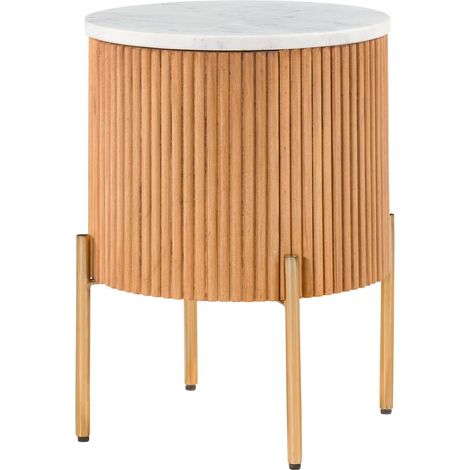 Letto Mango naturale / bianco Laccato 40x40x52 cm montato BARCELONA 530 (1/4)