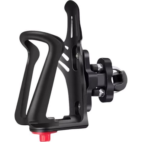 Porte-bidon pour vélo - Accessoires vélo - Porte-bidon pivotant - Noir/Rouge - Nylon/Acier inoxydable (1/5)
