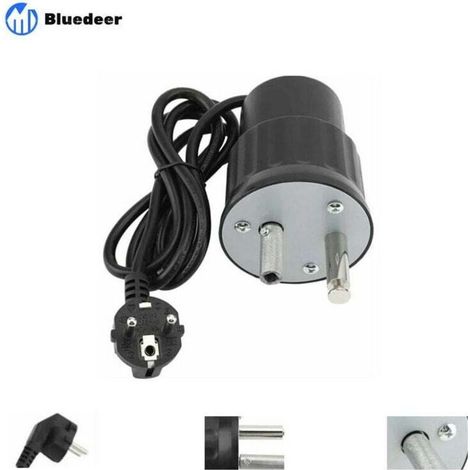 Moteur Tourne Broche de Barbecue Moteur Eléctrique Camping en Aluminium Kit Rtissoire Barbecue Charge Nominale 0-24kg(EU Plug) (1/5)