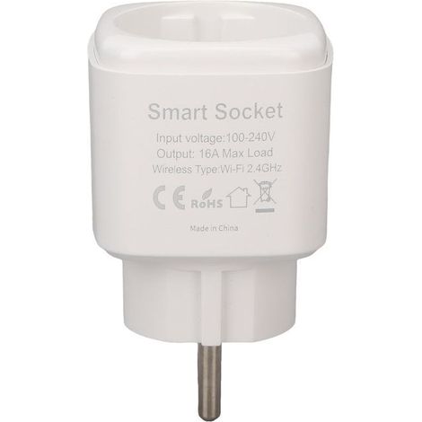 Prise intelligente - EU 16A - WiFi - Commande vocale - Contrôle via application (1/5)