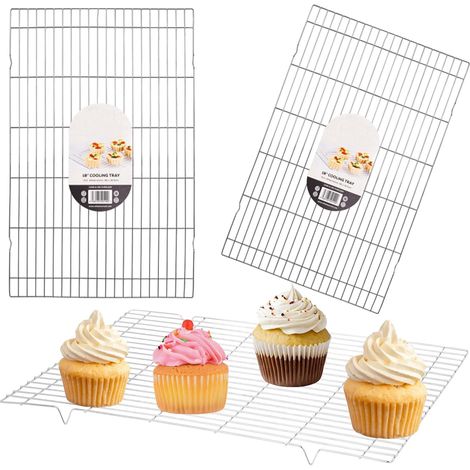 1 x Extra Large 18" Chrome Plated Cooling Rack Cool Freshly Baked Goods (1/2)