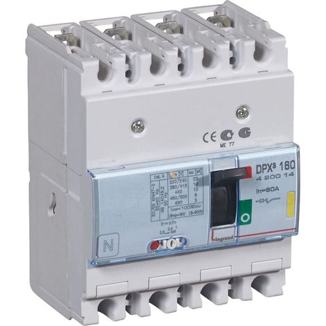 Interruttore magnetotermico DPX³160 16kA 400V 4P 80A - LEG420014