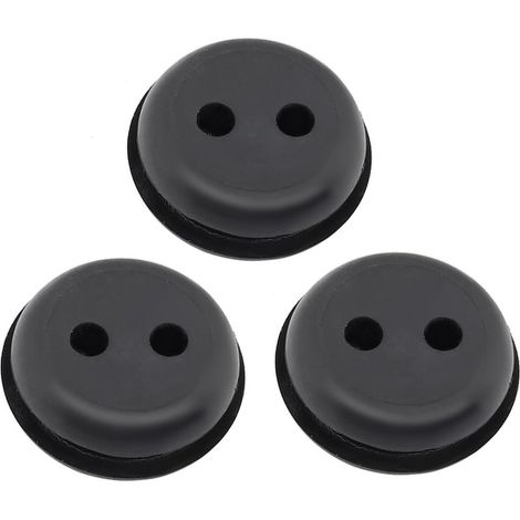 Kit de 3 joints d'étanchéité / œillets en caoutchouc pour réservoir de carburant — Adapté aux ouvertures de réservoir à 2 trous de 19 mm (3/4 po) Compatible avec les tondeuses à gazon