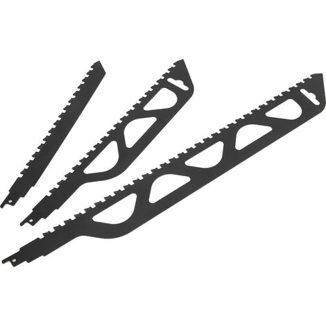 3 Lames de Scie à Maçonnerie pour Découpe de Briques et Carreaux, Accessoires de Remplacement pour Scie Alternative Électrique