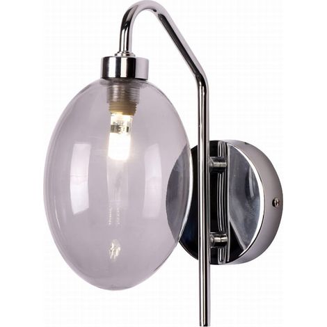 Applique Candellux Lukka cromata vetro trasparente G9 10W (1/2)