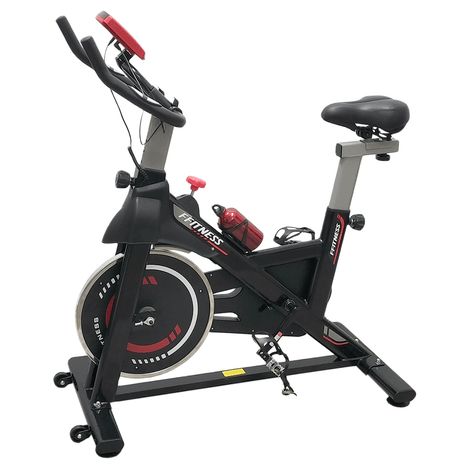 Cyclette da Allenamento Fit Bike da Interno  Indoor Cycling Win con Porta Cellulare, Resistenza Regolabile, Cardio e Volano 6kg FFitness (1/5)