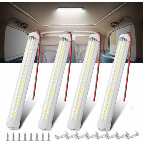12V Interior LED Light Bar, 108 LEDS 5W Universal LED Light Strip with ON/OFF Switch Trailer Lights for Van RV Car Turck Boat Cabinet Camper Closed Cargo Remor (1/5)