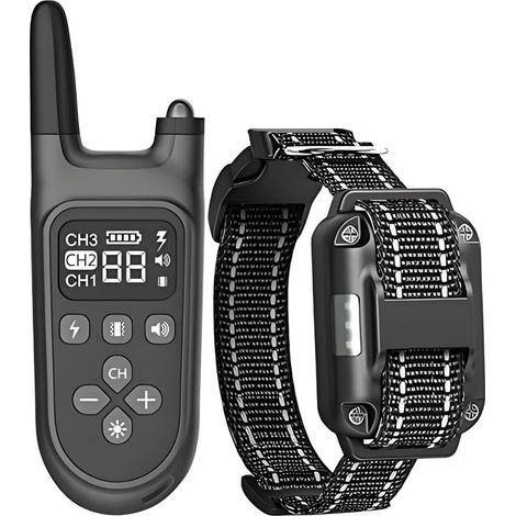 Collier Anti-aboiement Automatique pour Chiens, Collier de Dressage pour Chiens Version 2022, Chocs Très Efficaces Ainsi Que la Vibration pour Stopper Les Aboiements - Résistant à L’Eau (1/3)