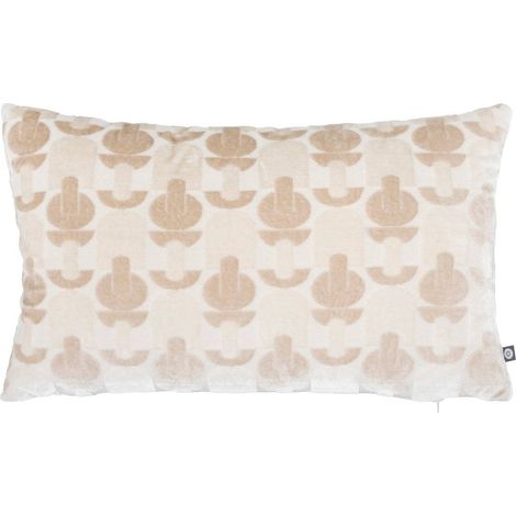 Kissen Luna Jacquard Velours Leinen 30x50cm - Atmosphera créateur d'intérieur