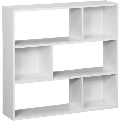 sweeek - Bücherregal 3 Regale 6 Fächer