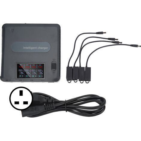 Chargeur de batterie pour drone Mavic 3, écran numérique, composants électroniques en plastique gris, outil de recharge UAV, prise UK 100-240V (1/5)