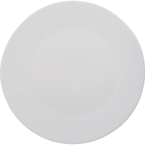 Piatto per pizza bianco da 33 cm in vetro opale infrangibile da tavola cucina ristorante hotel casa bormioli (1/4)