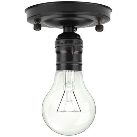 Set di Appendere le lampade, Vintage Soffitto Staffa Industriale Vintage E26 / E27 Per Lampadina a vite Presa di lampade a Sospensione (1/5)