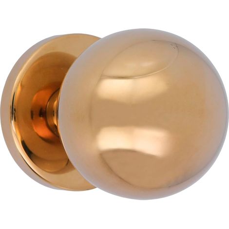 AMIG Bouton de porte d´entrée 56 Ø70 mm Acier inoxydable AISI 304 Laitonné PVD (1/5)
