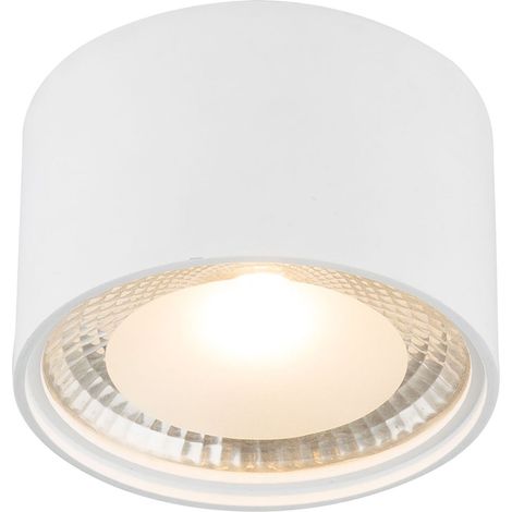 Globo - plafonnier - Serena - blanc - métal - Ø 11cm - LED - (1/4)