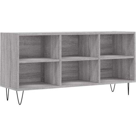 Mobile TV multimediale mensola TV credenza TV sala da pranzo soggiorno camera da letto sonoma 1035 x 30 x 50 cm legno ingegnerizzato grigio 020028372
