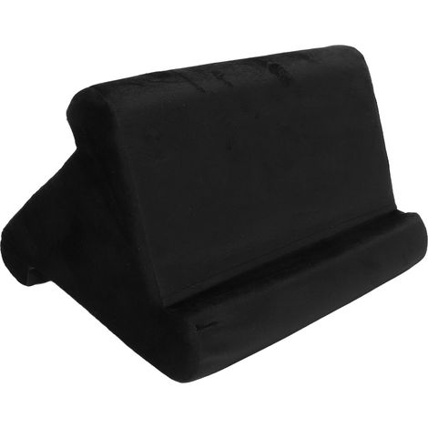Support souple multi-angle pour tablette, noir, coussin anti-douleur, compatible smartphones, livres et magazines (1/5)