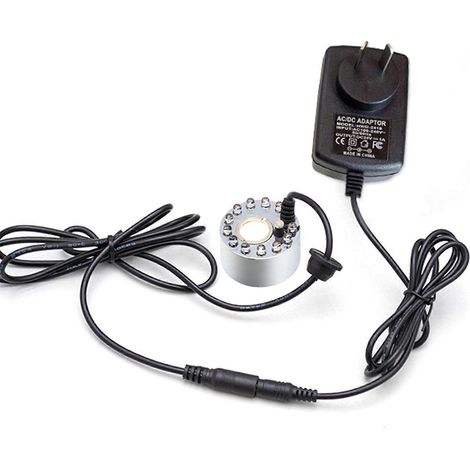 Mini atomiseur ultrasonique avec lumière LED, atomiseur fontaine pour piscine, atomiseur pour fête d'Halloween, humidificateur d'air, multicolore 5 (1/5)