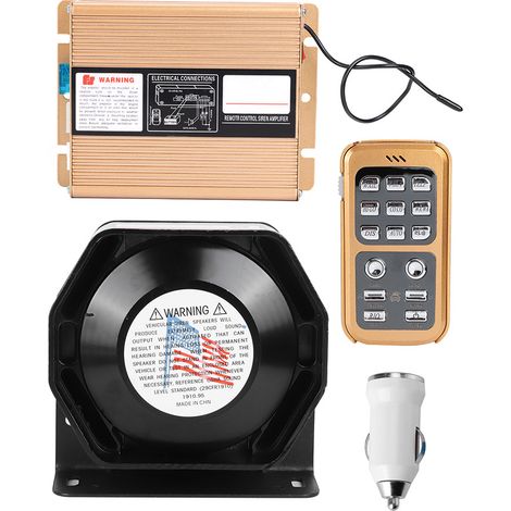 Alarme de voiture à 18 tonalités, sirène sans fil à tonalité aiguë, mains libres, avertisseur sonore de sécurité, 12 V (1/5)
