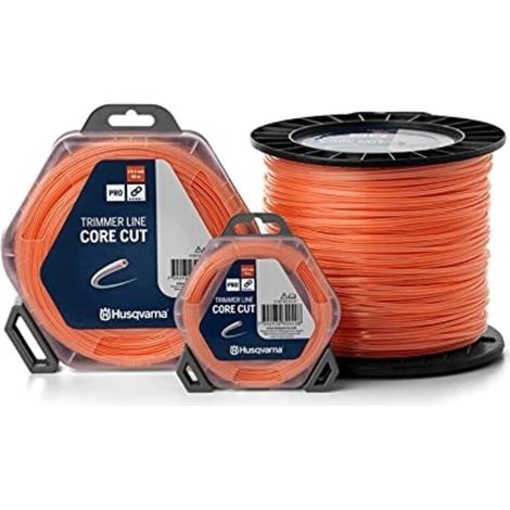 Fil pour débroussailleuse 597669231 3 mm – Longueur 56 m – Résistance maximale aux chocs – Pour herbes épaisses et terrains difficiles (1/2)